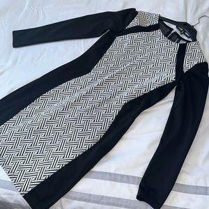 Black and white dress